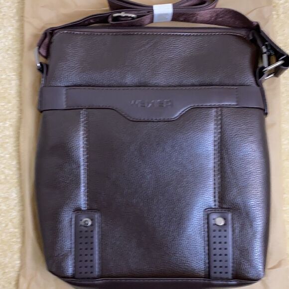 Men’s Shoulder / Messenger Bag Dark Brown - Picture 1 of 10